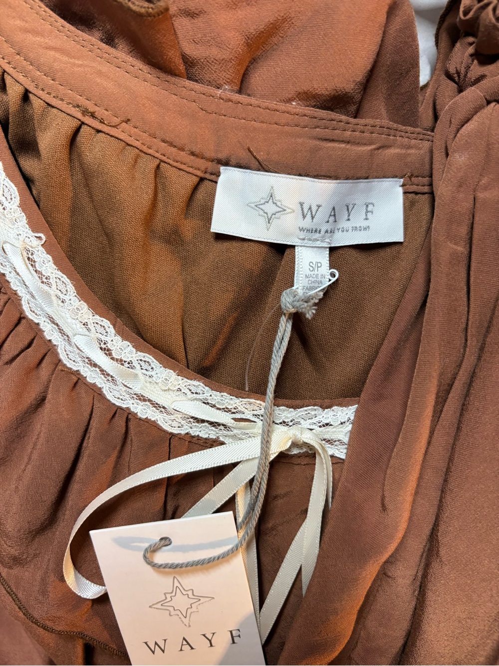 WAYF NWT Lace Trimmed Wendy Top & Lace Trimmed Wendy Shorts in Sz S - Picture 15 of 16